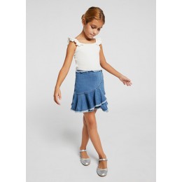 dievčenská riflová sukňa MAYORAL modrá